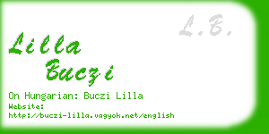 lilla buczi business card